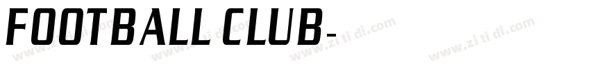 FOOTBALL CLUB字体转换